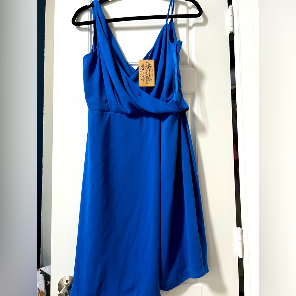Anything bling blue dress